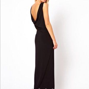 ASOS Cowl Back Dress (Black)